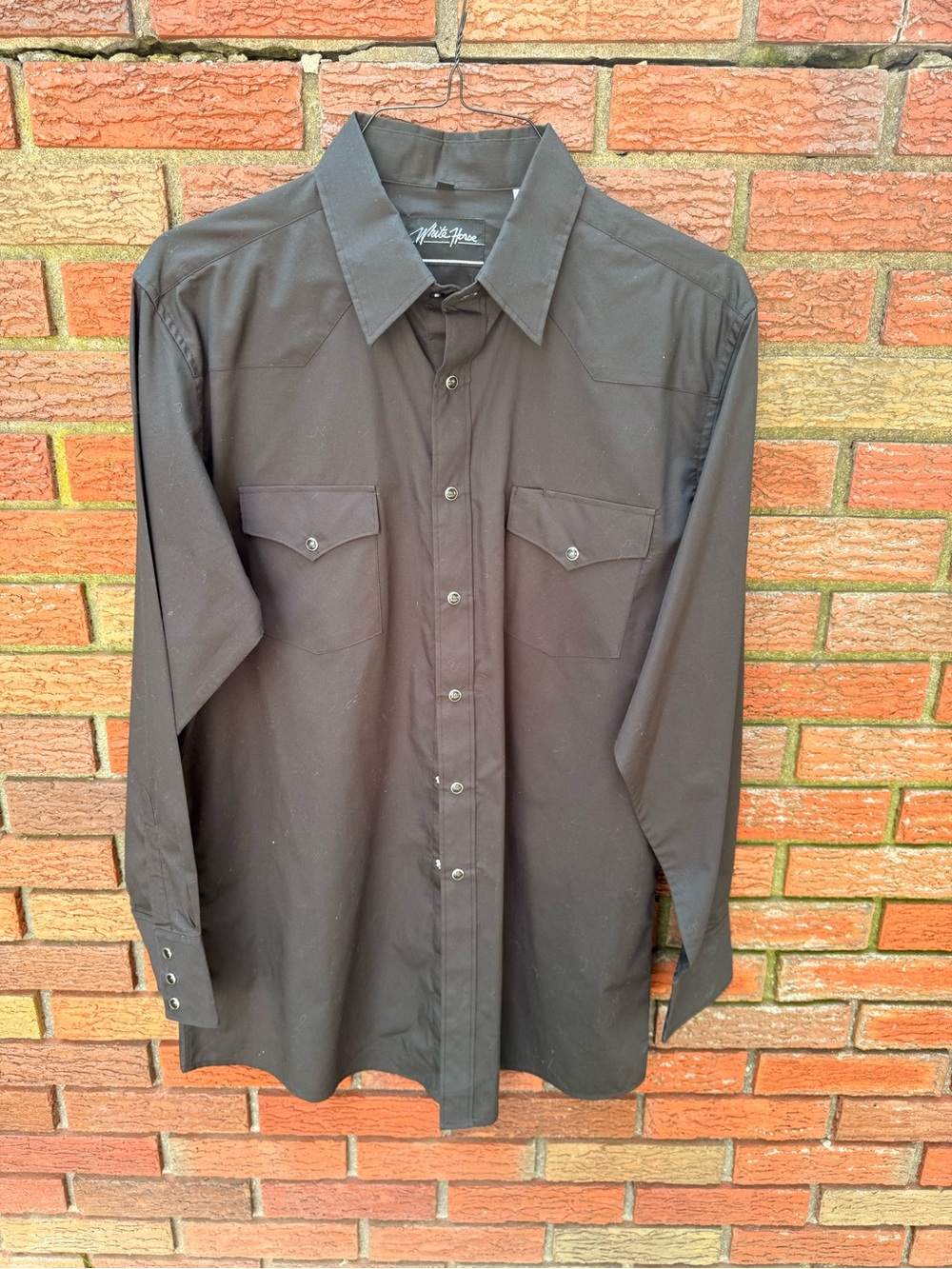 Western White Horse Men's Snap-Up Shirt